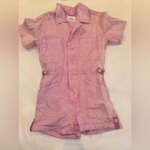 Pistola Light Pink Denim Romper